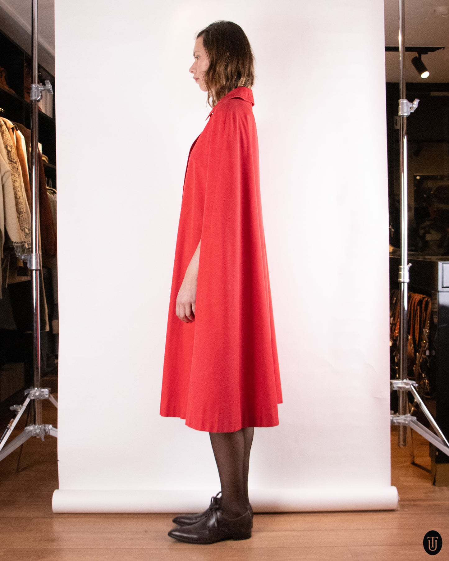 70's Acquascutum Red Cape M