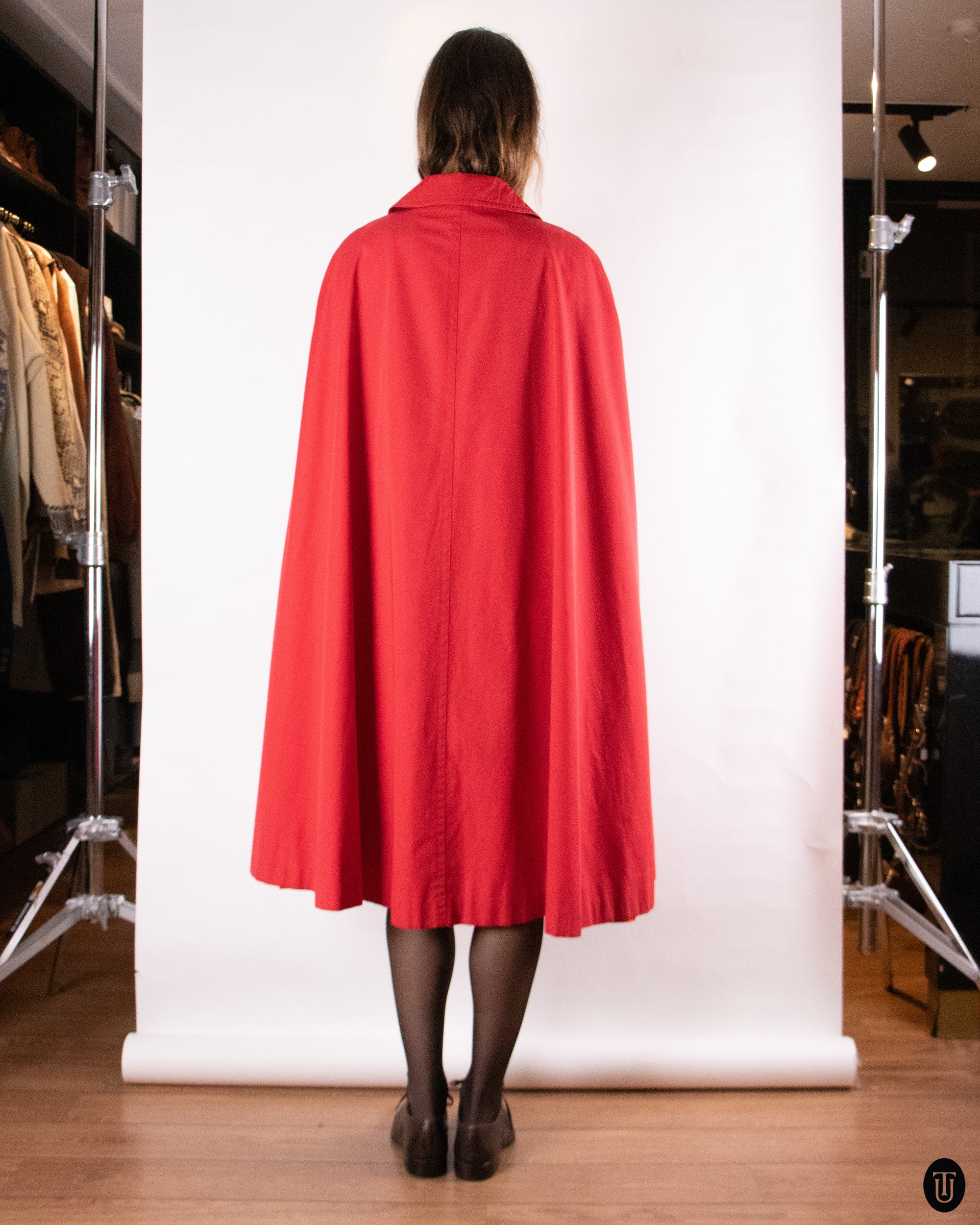 70's Acquascotum Red Cape M