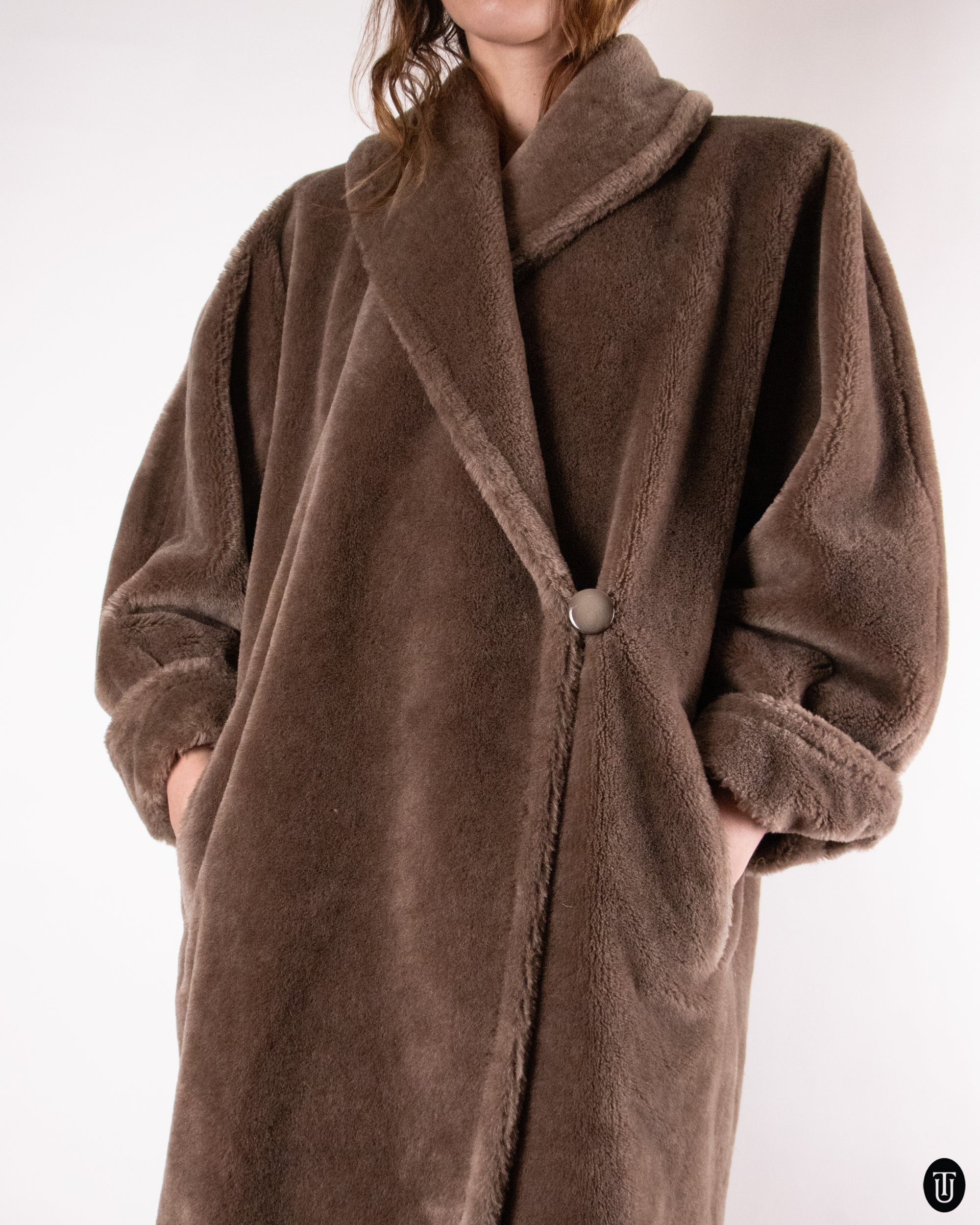 90's Max Mara Teddy Bear Coat L