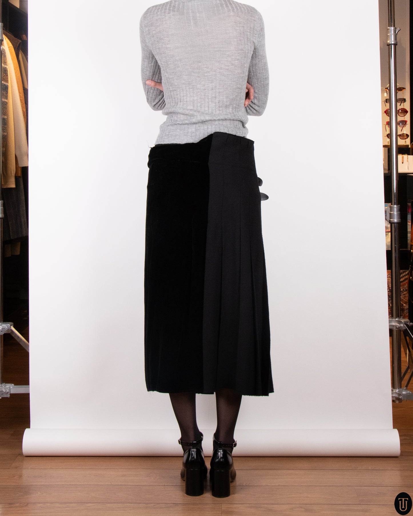 00's Yohji Yamamoto Wool Wrap Kilt S