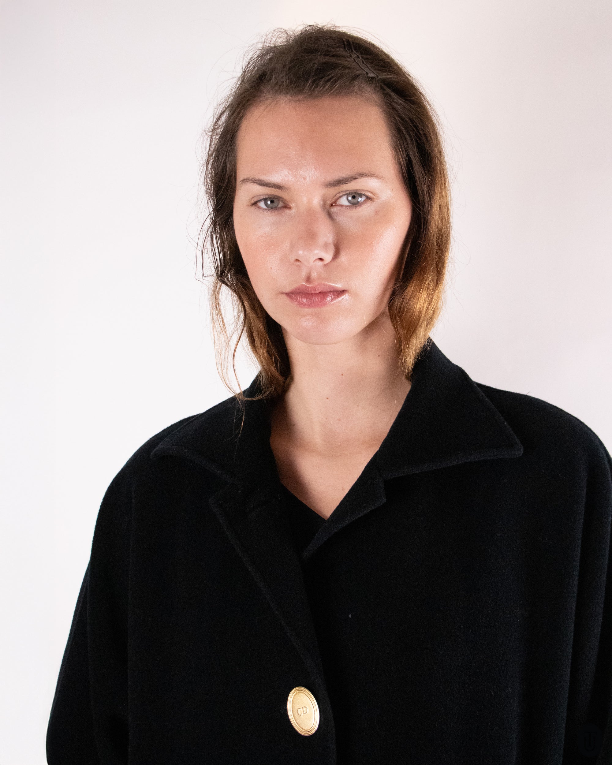 80's Christian Dior Wool and Cashmere Coat L