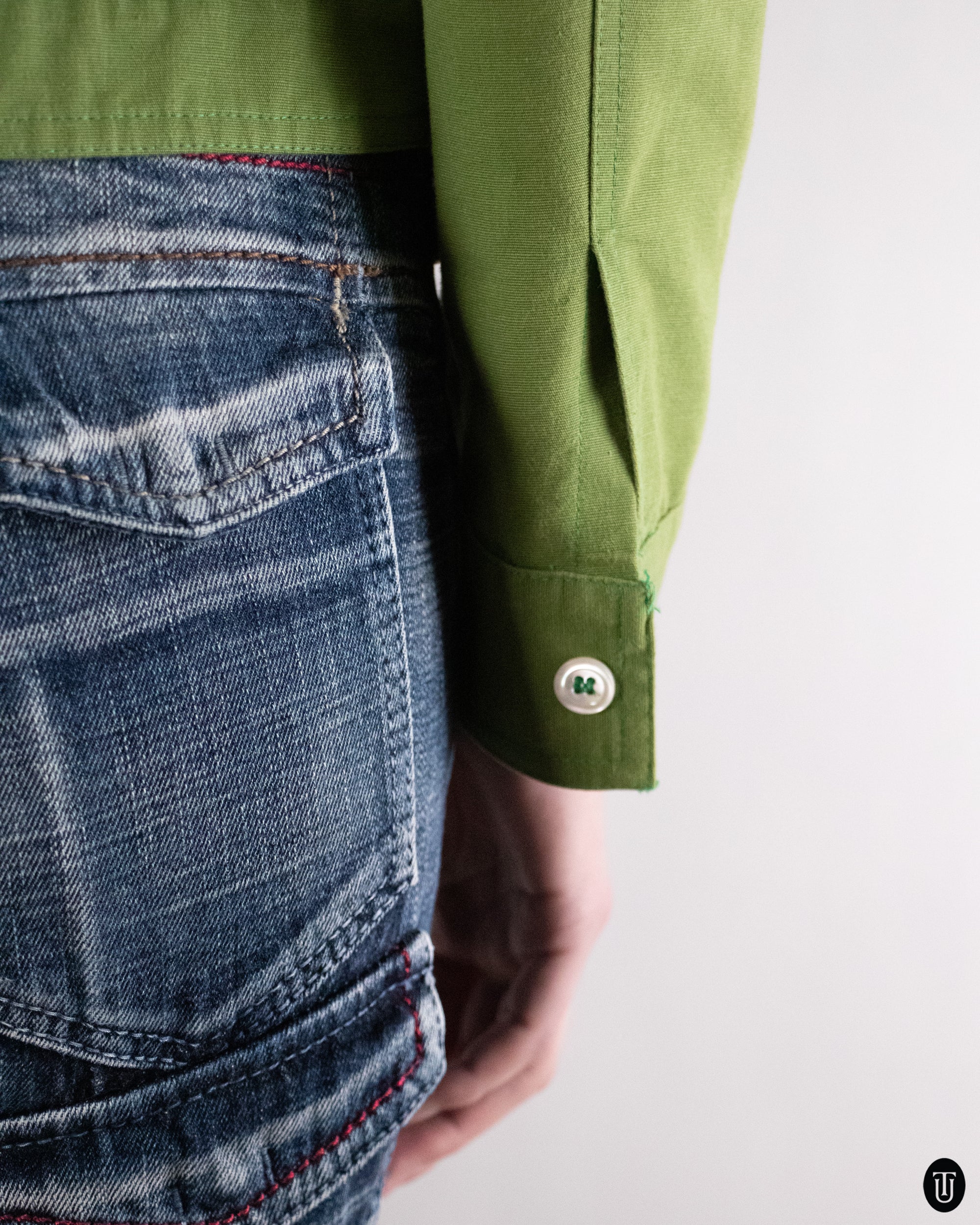 00's Dolce & Gabbana Green Cotton Jacket S