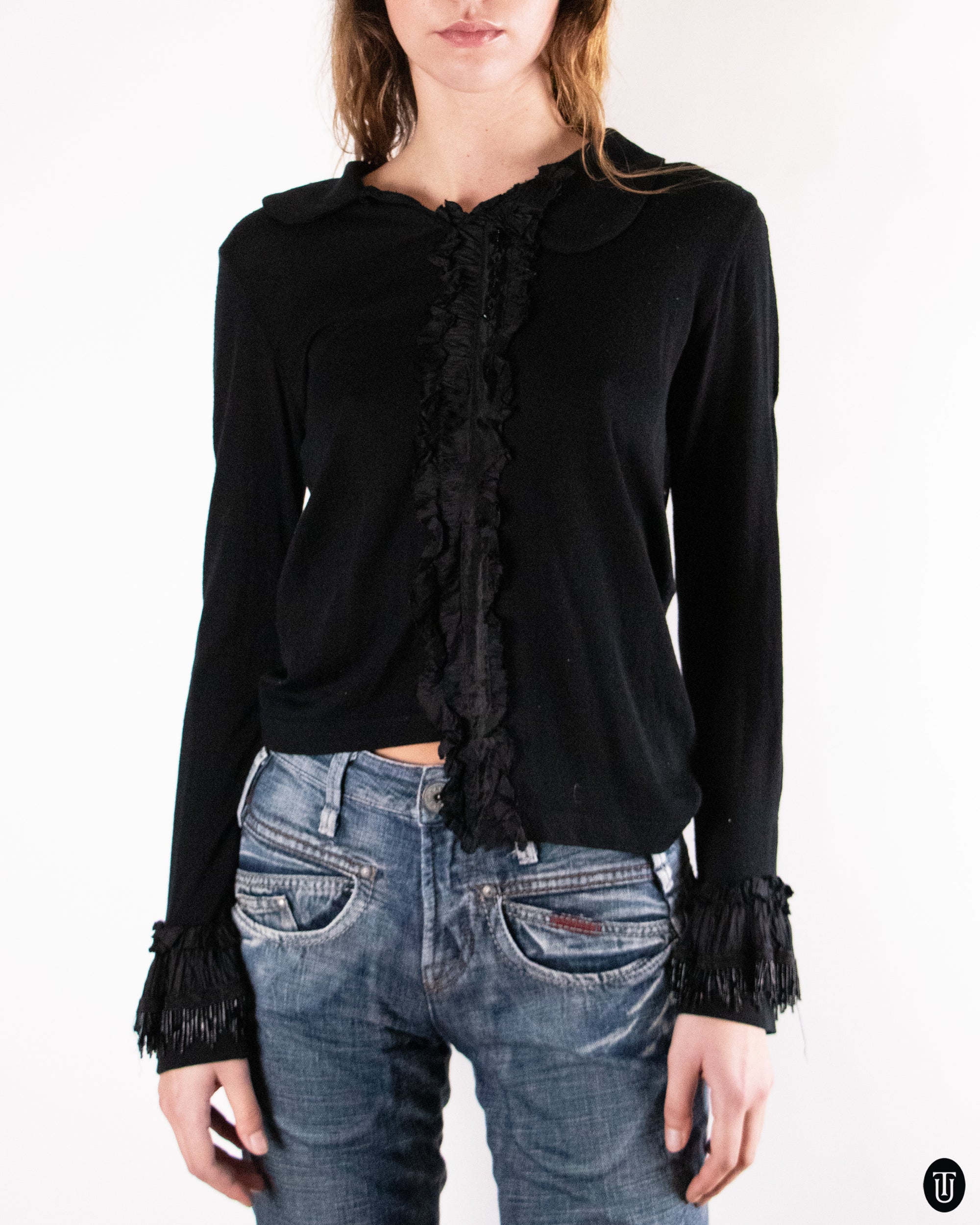 00's Comme des Garçons Wool Blouse S