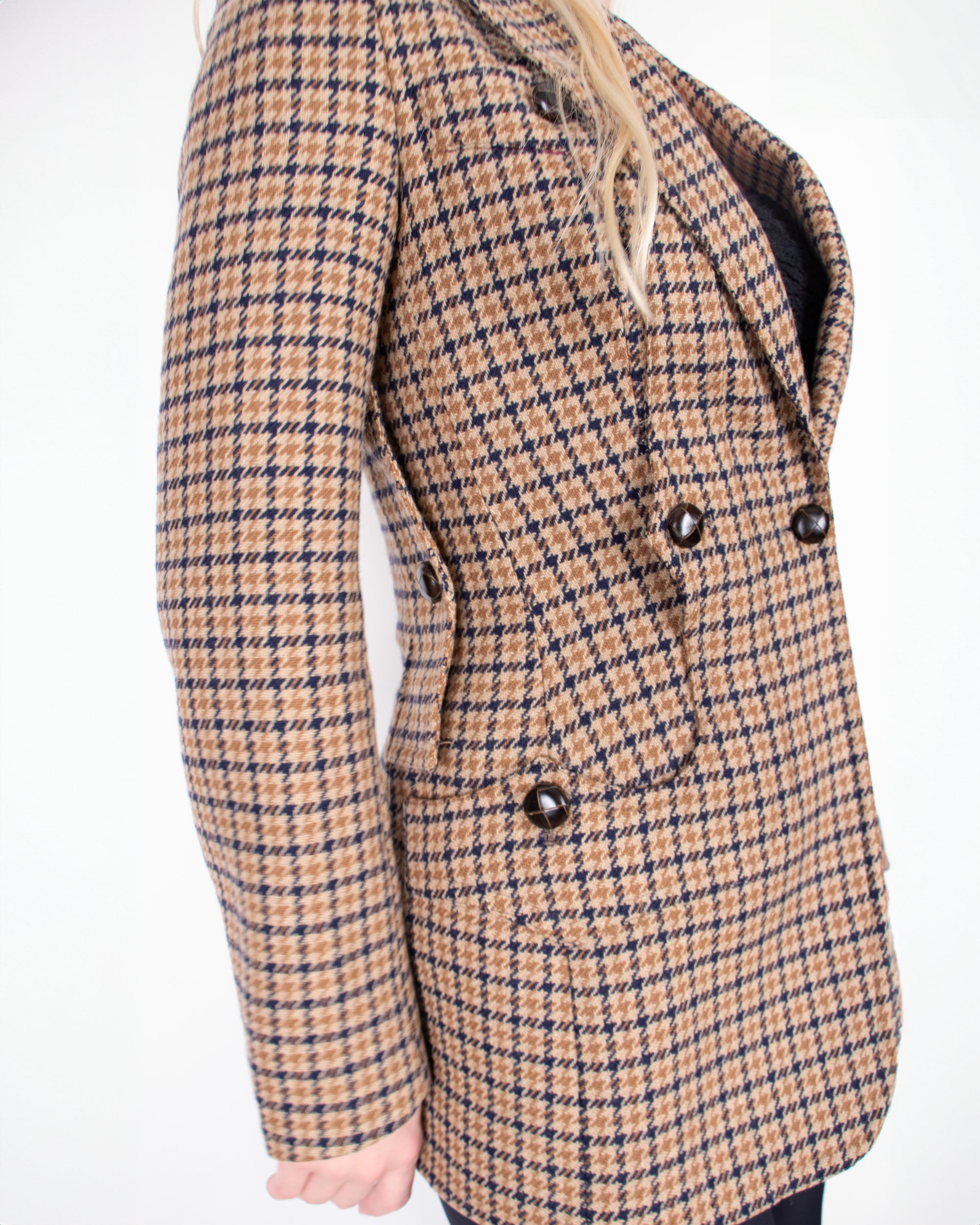 2000s Dolce & Gabbana Tweed Wool Blazer XS