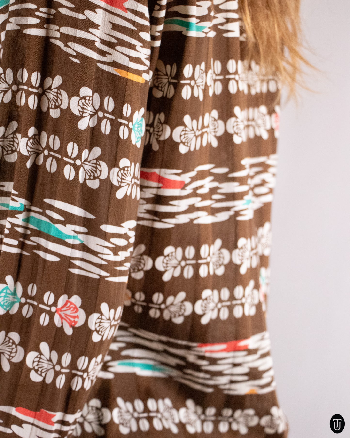 70's Lanvin Printed Cotton Shirt S