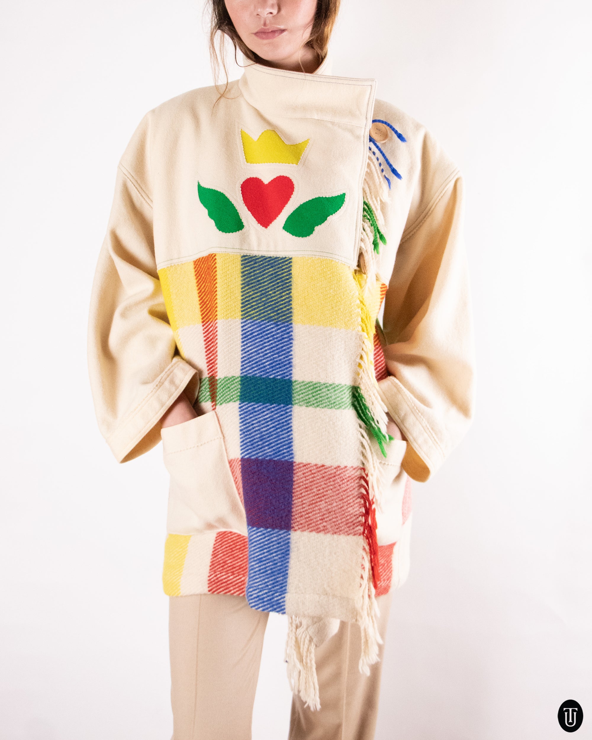 80's Jean-Charles de Castelbajac Wool Jacket M