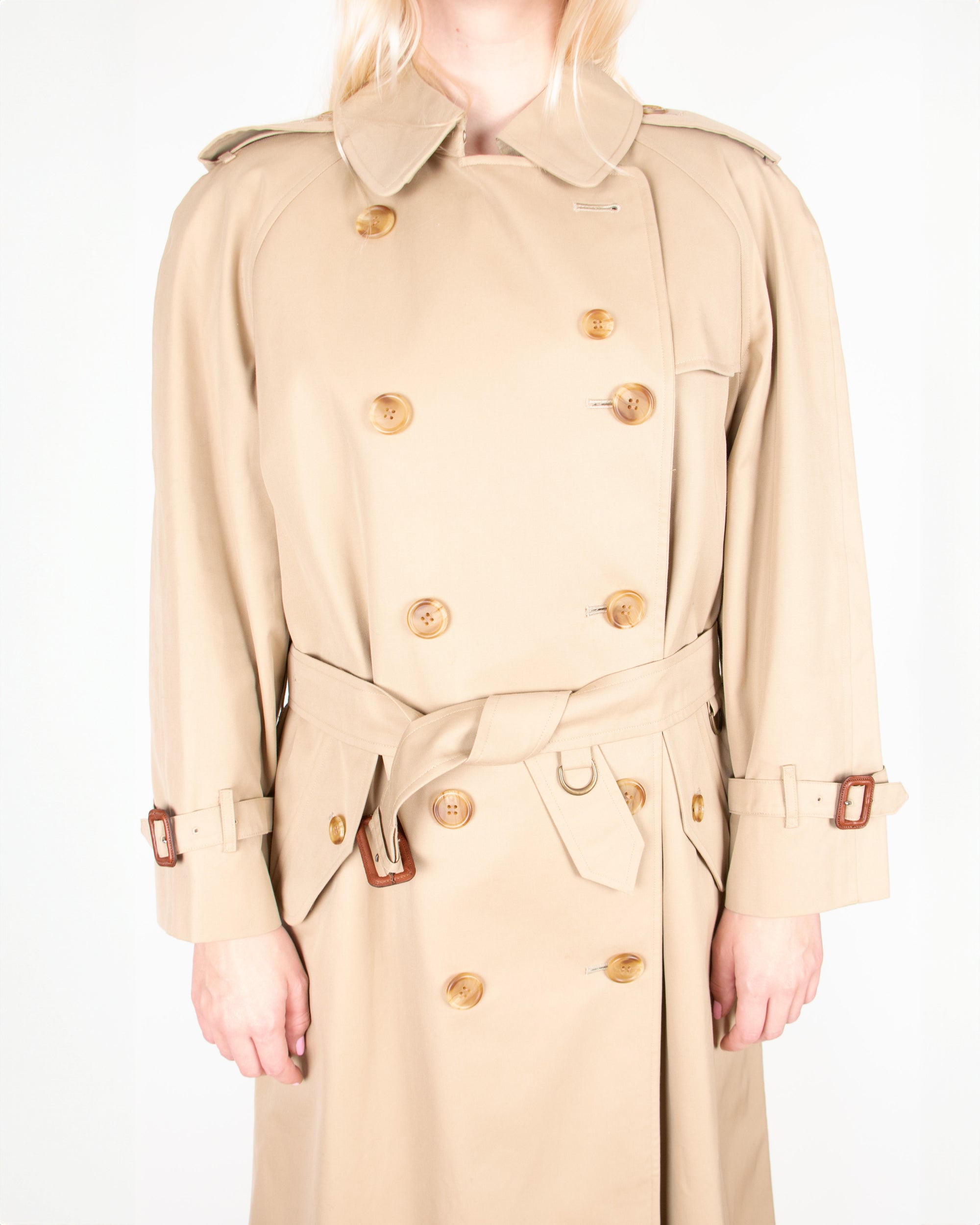 1980s Burberry Belted Trenchcoat M