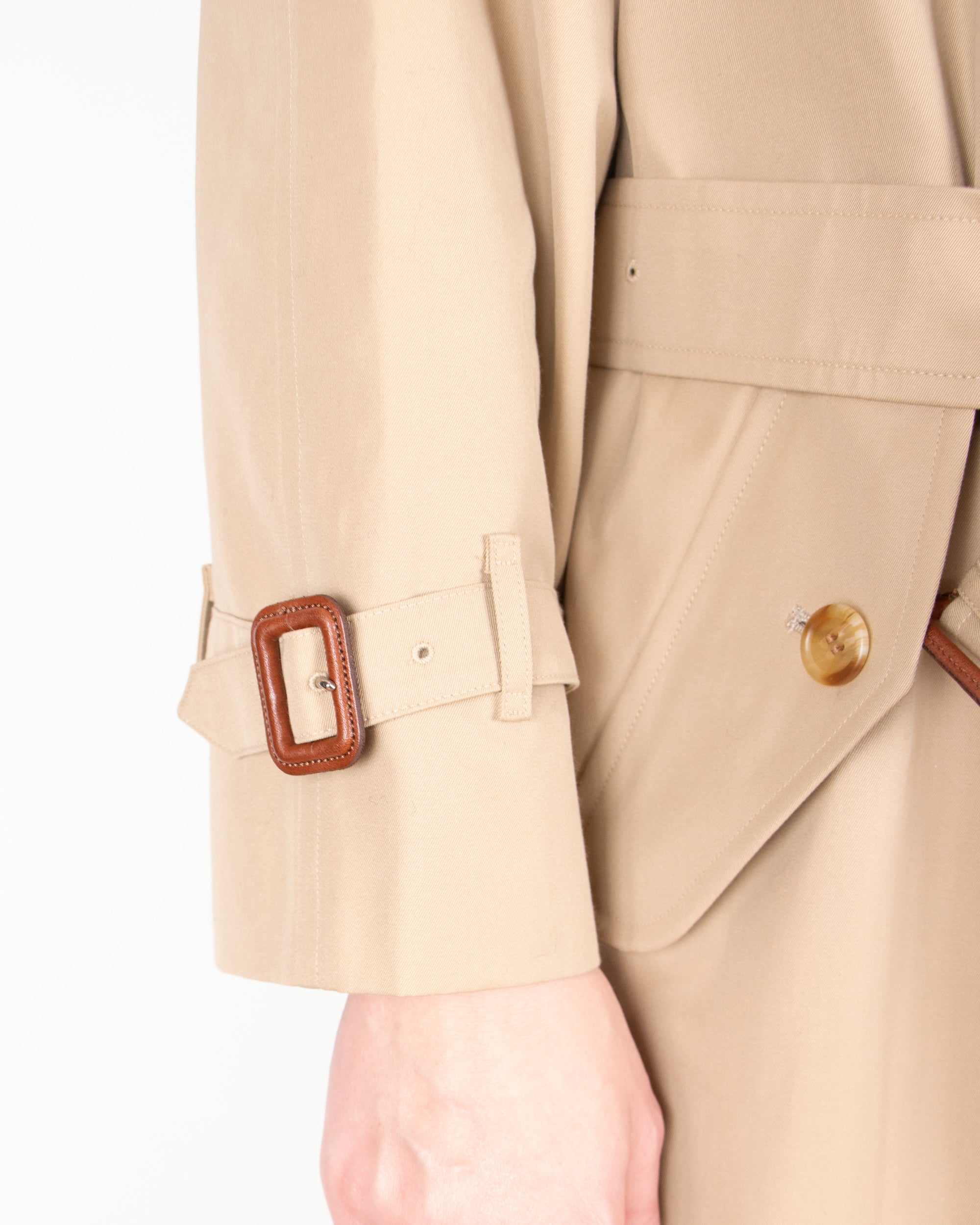 1980s Burberry Belted Trenchcoat M