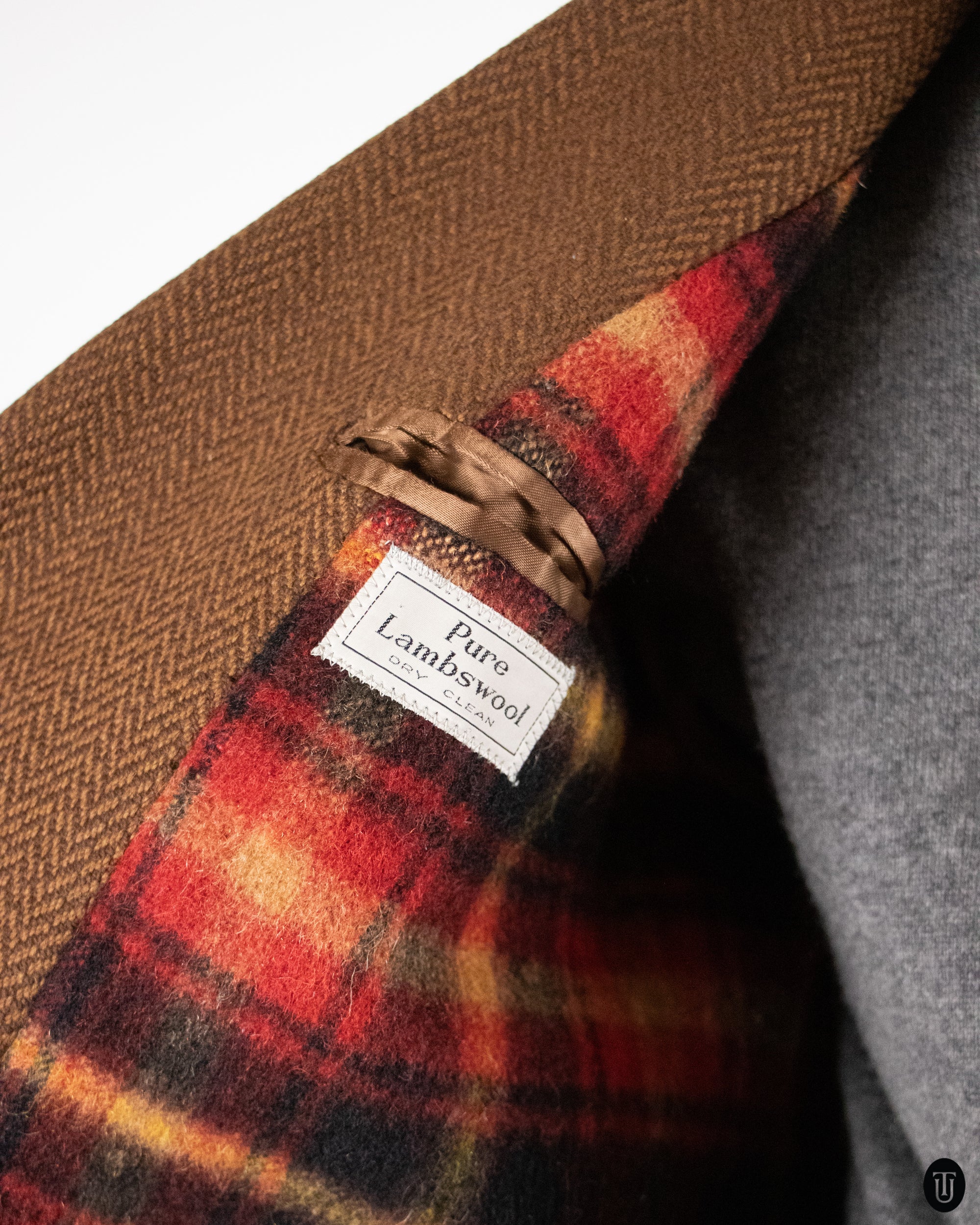 70's Acquascotum Wool Coat L