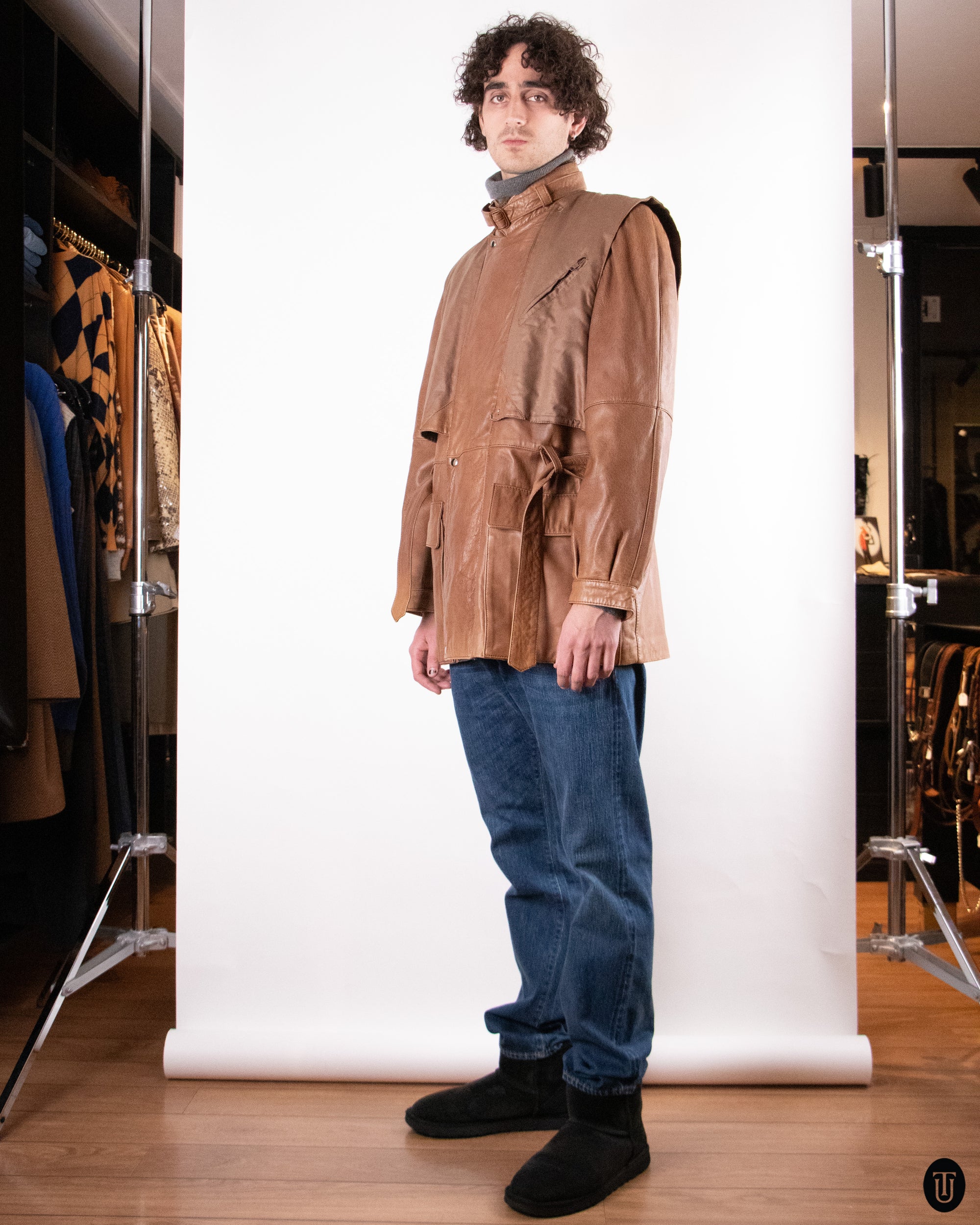 80's Cassandre Leather Jacket L