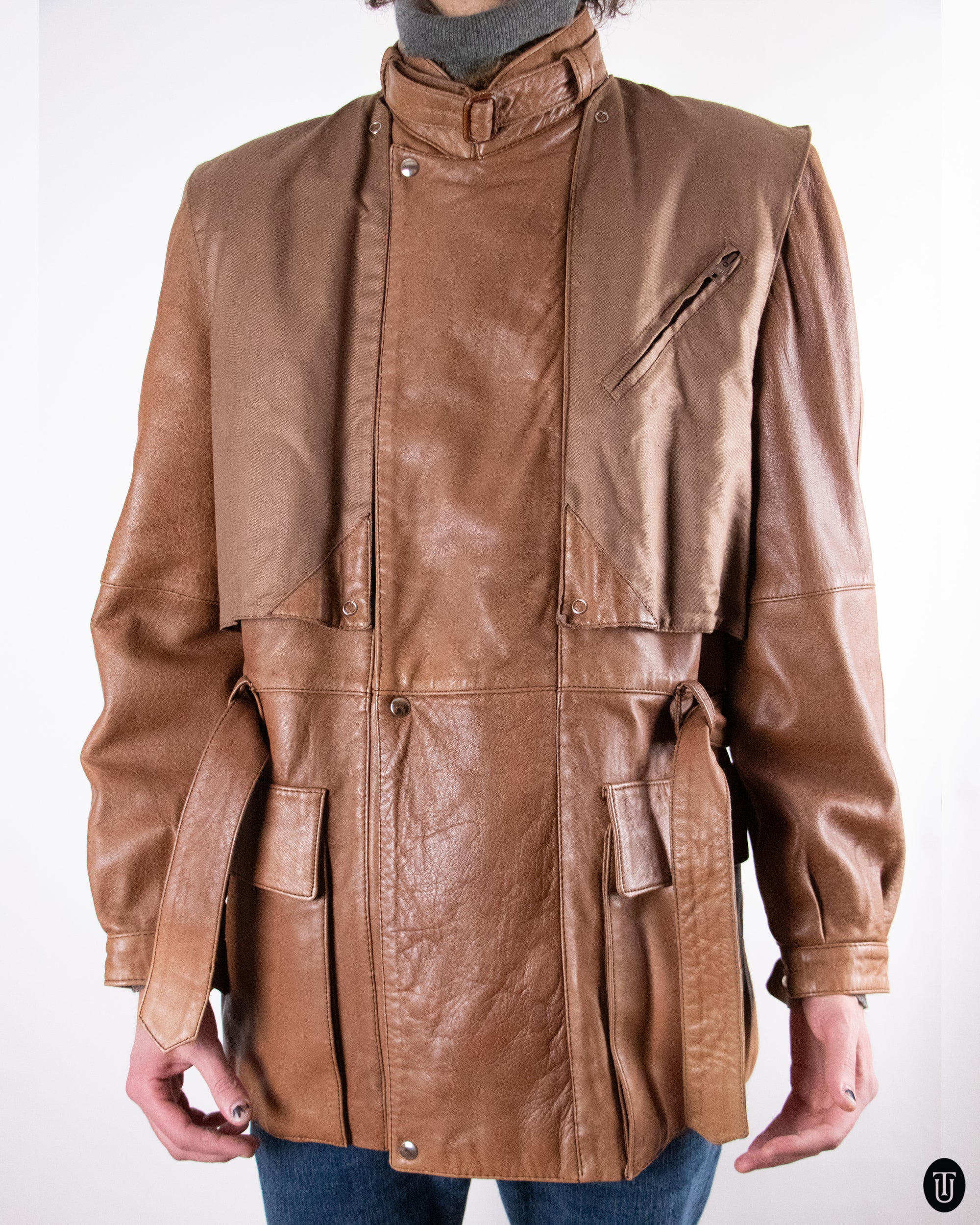 80's Cassandre Leather Jacket L