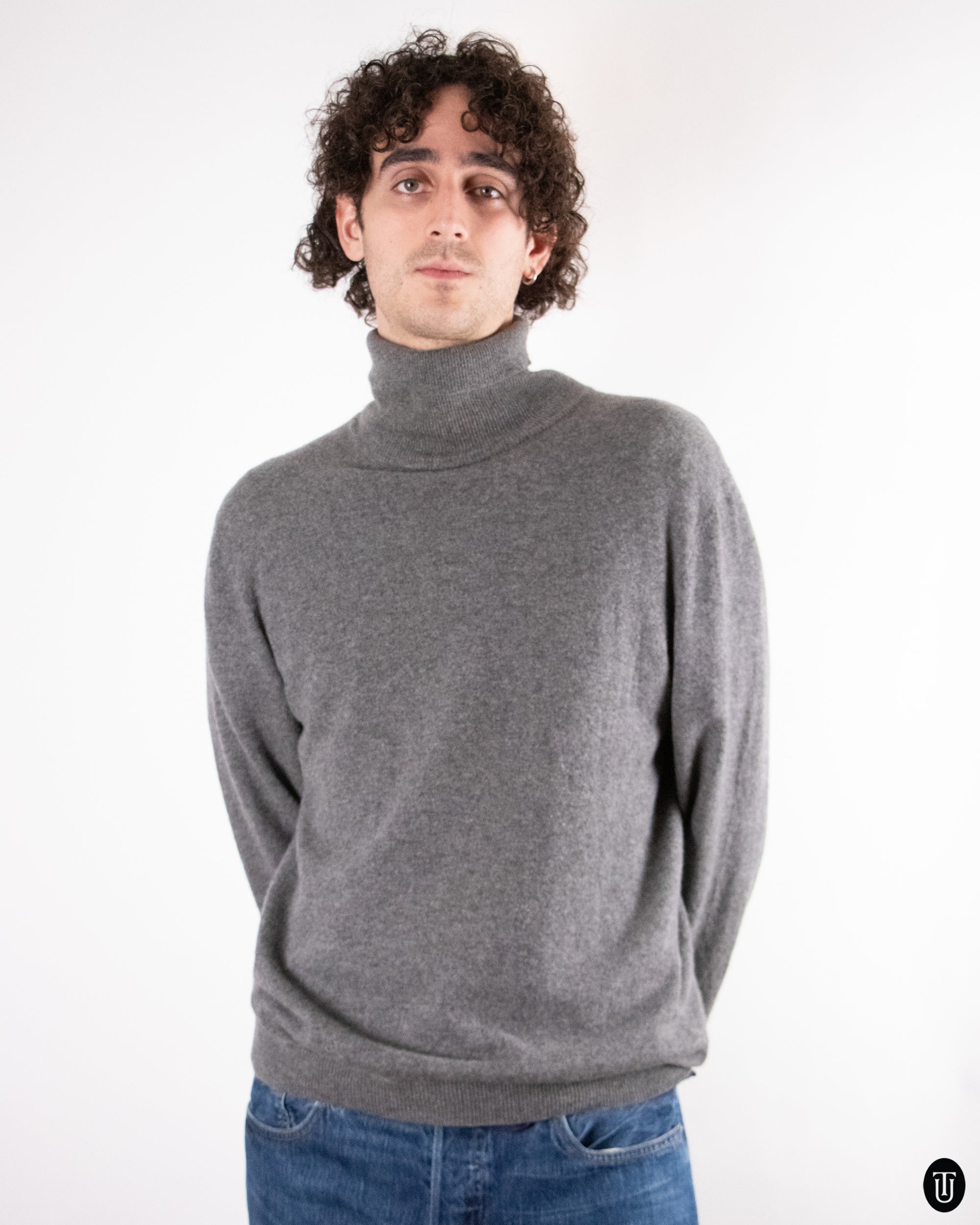 90's Gianni Versace Cashmere Turtleneck Sweater L