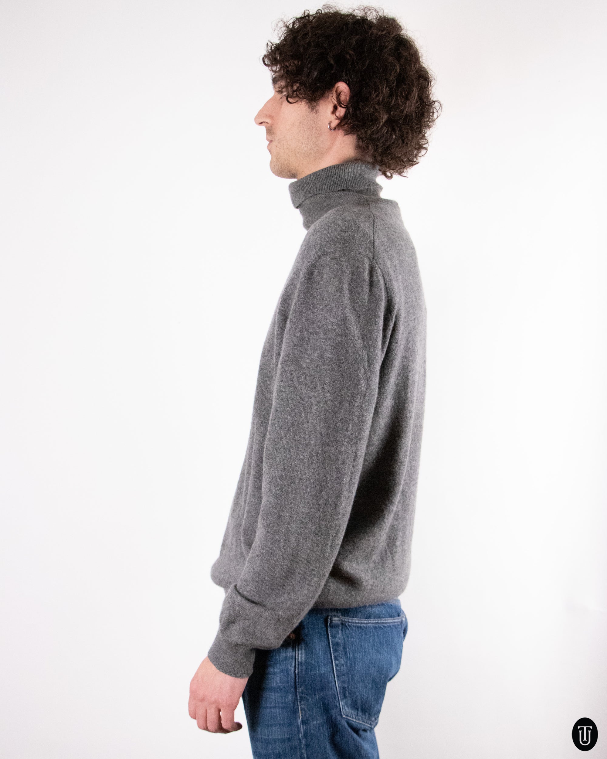 90's Gianni Versace Cashmere Turtleneck Sweater L