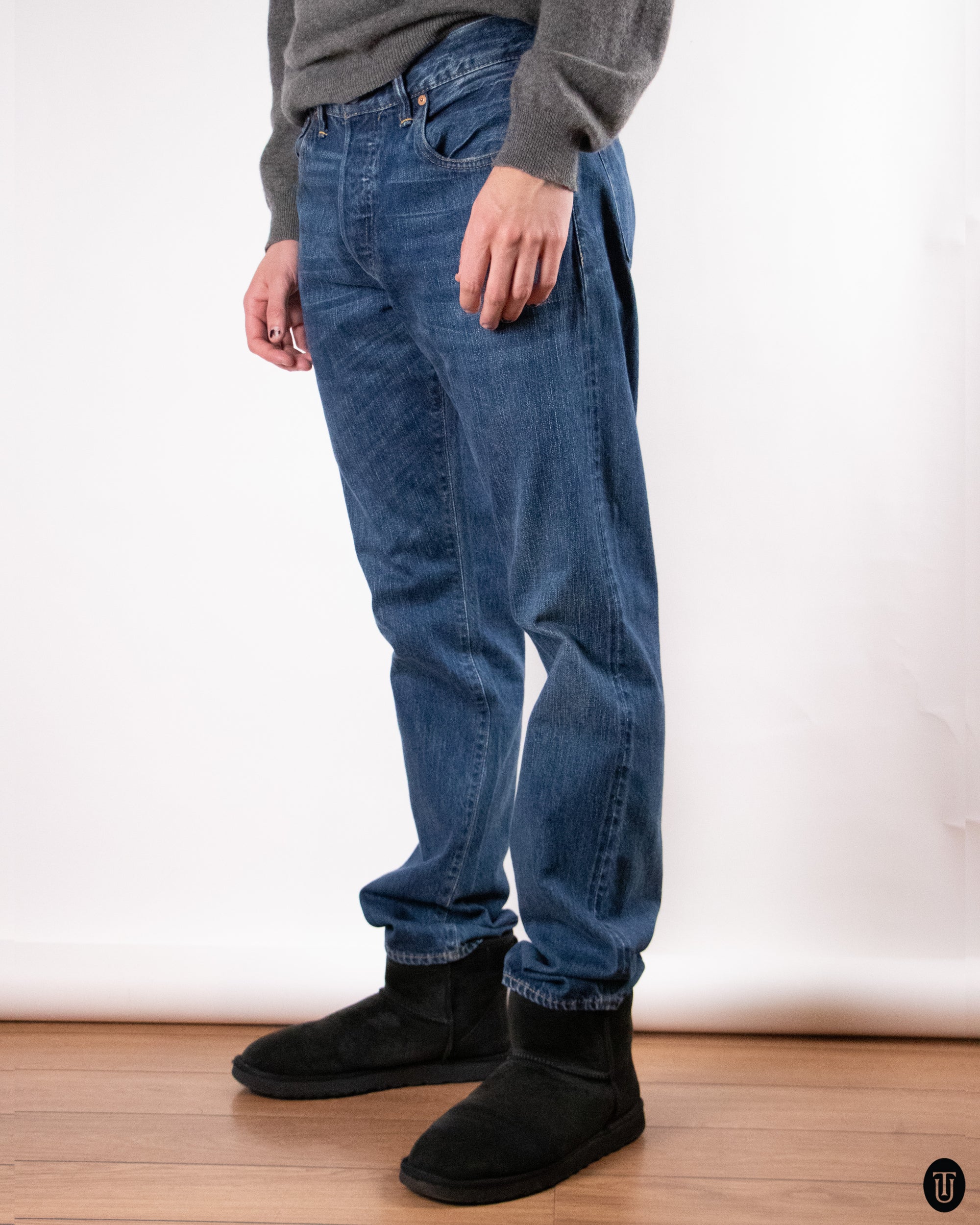 90's Double RL Jeans in Medium Wash M
