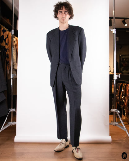 90's Giorgio Armani Black Label Wool Blend Suit L