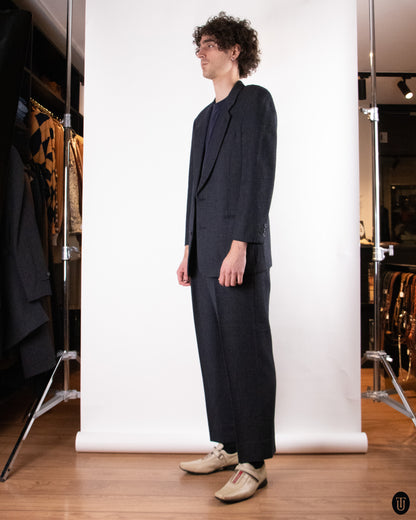 90's Giorgio Armani Black Label Wool Blend Suit L