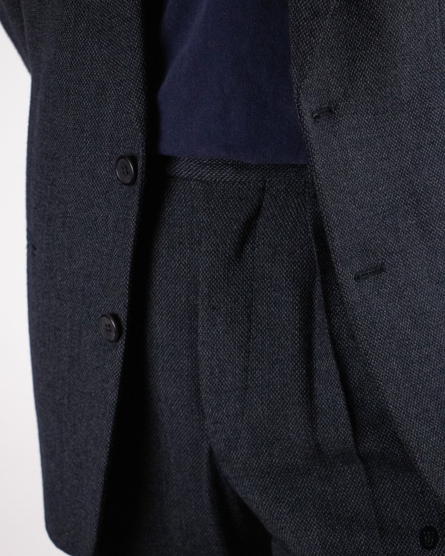 90's Giorgio Armani Black Label Wool Blend Suit L