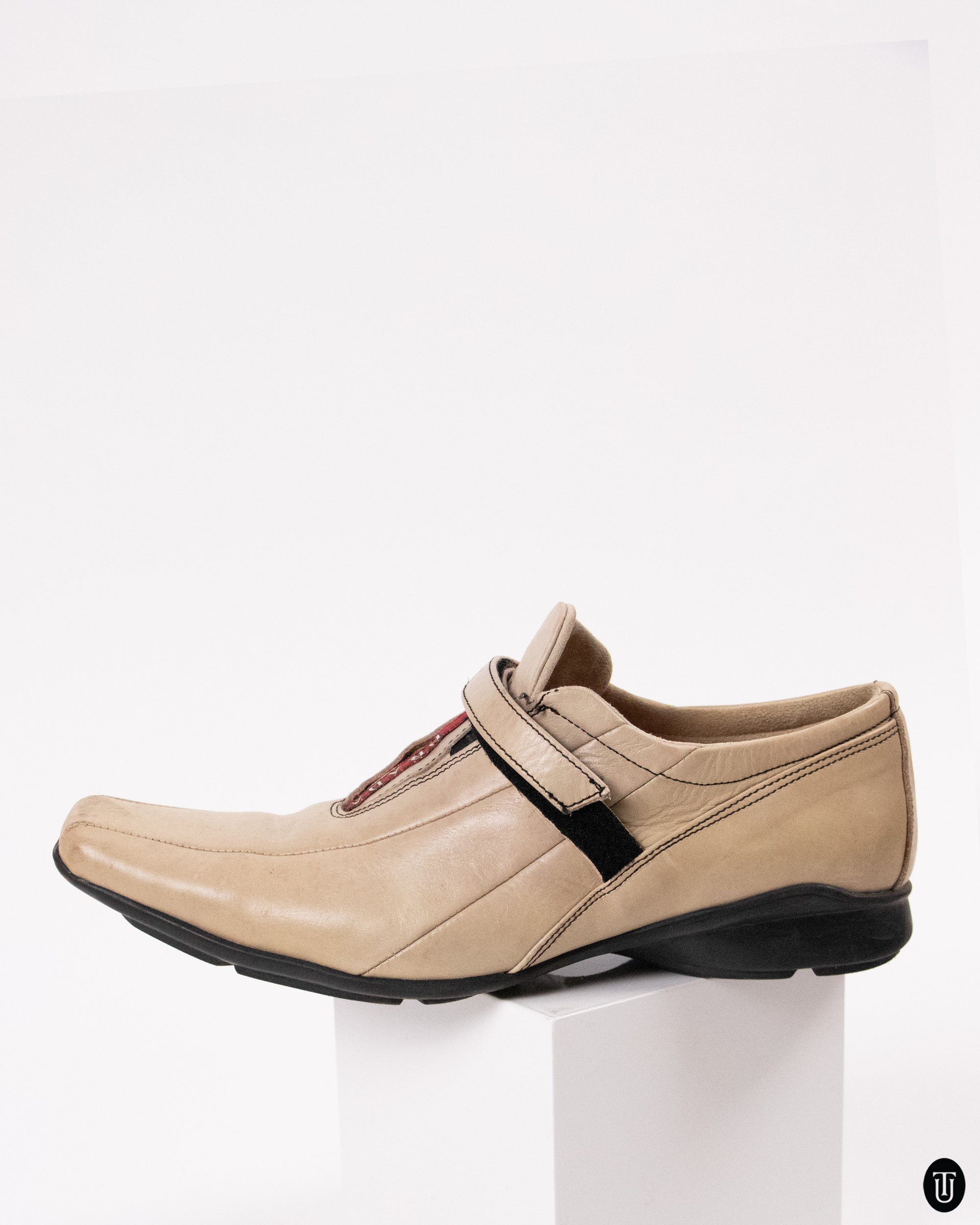 00's Prada Leather Driving Shoes 42