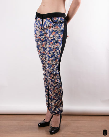 00's Roberto Cavalli Cotton Silk Floral Trousers L