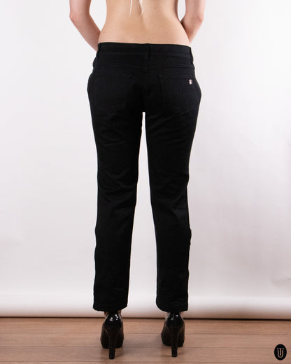 00's Roberto Cavalli Cotton Silk Floral Trousers L