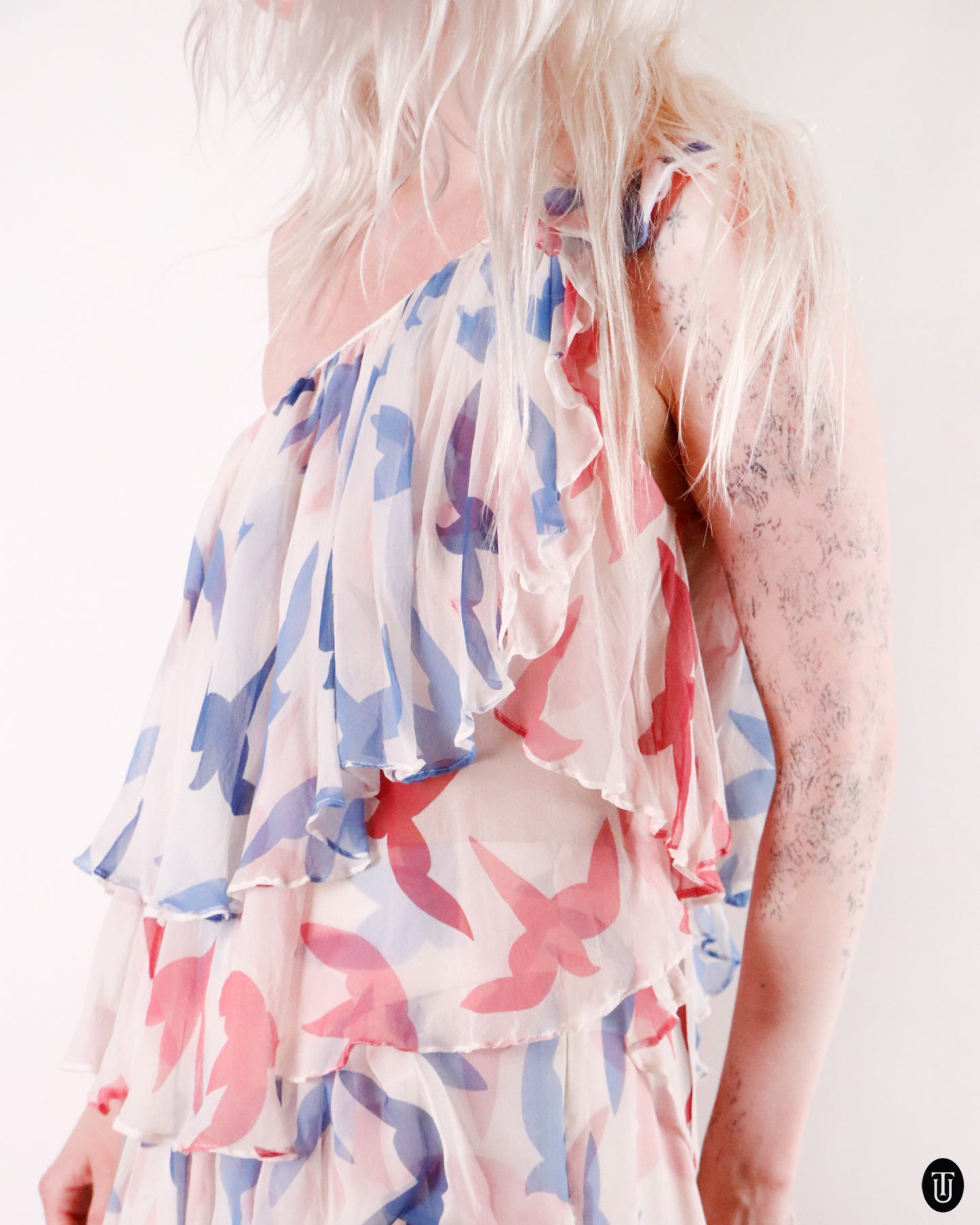 00's Cacharel Silk Two Piece Set S