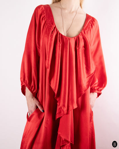 00's Benedikte Utzon Silk Dress XXL
