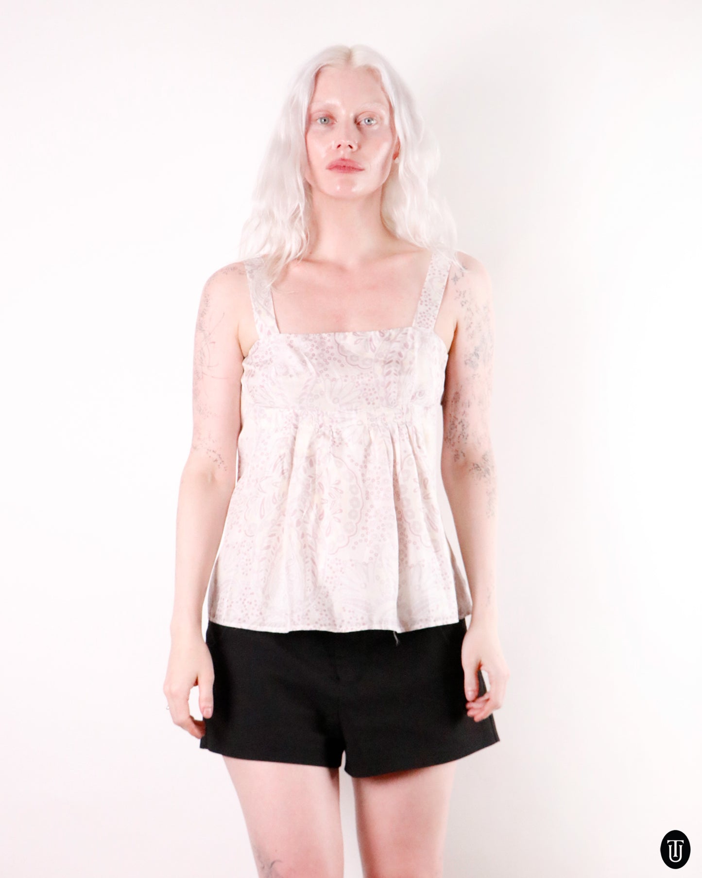 00's Chloé "See By Chloé" Silk Babydoll Tank Top M