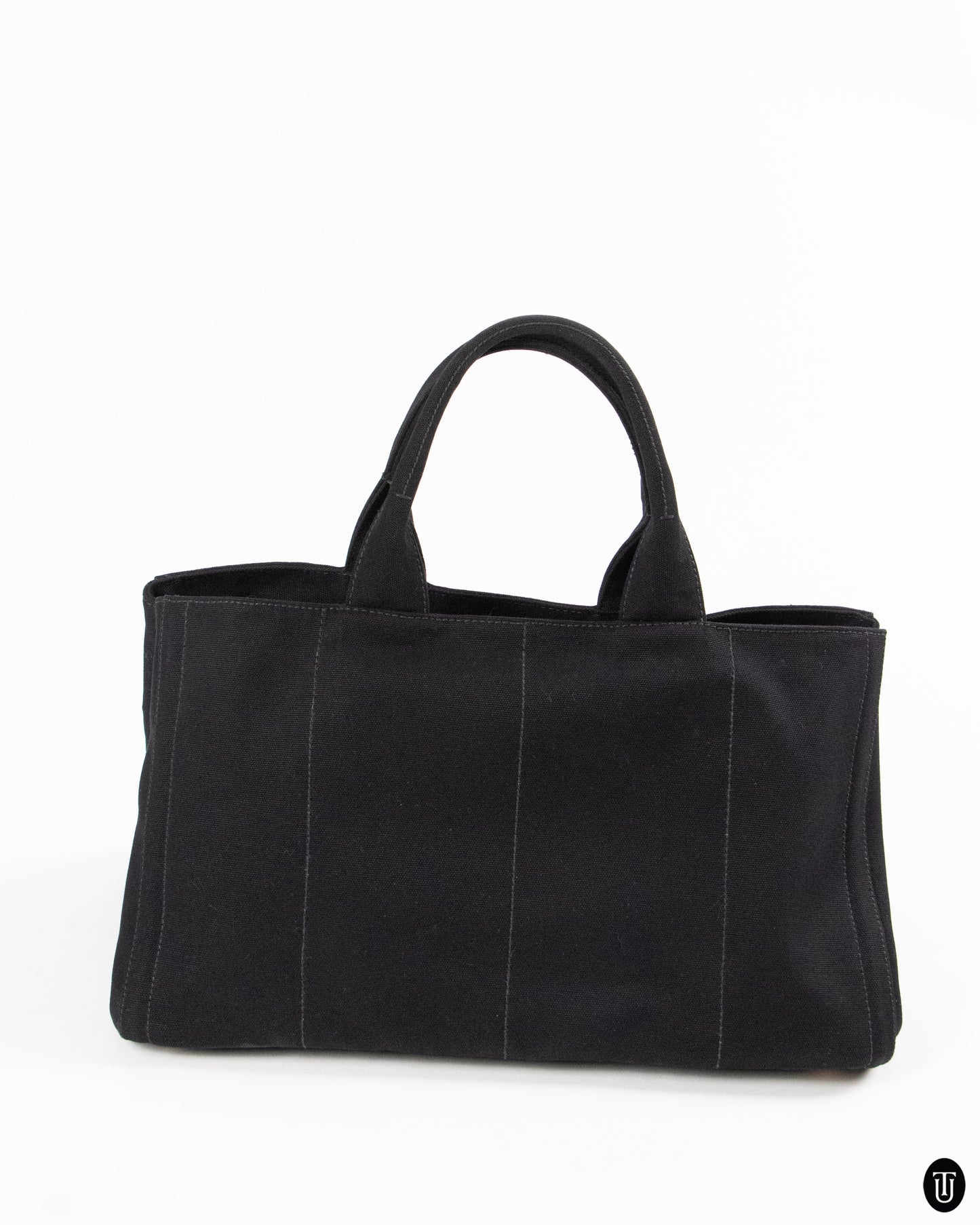 00's Prada Rhinestone Studded Canapa Tote