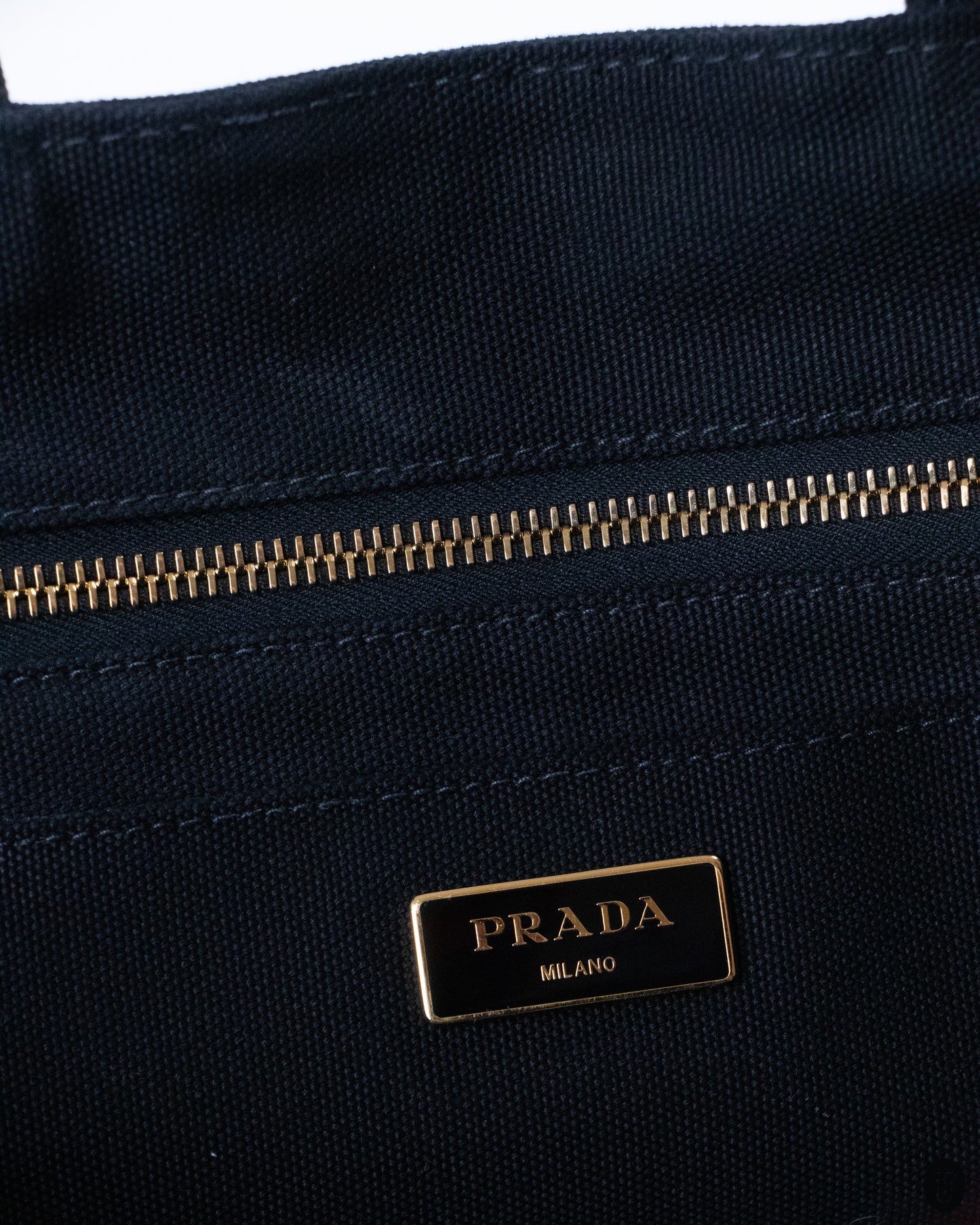 00's Prada Rhinestone Studded Canapa Tote