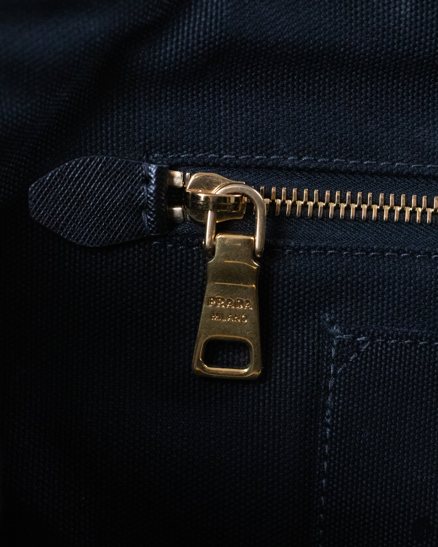 00's Prada Rhinestone Studded Canapa Tote