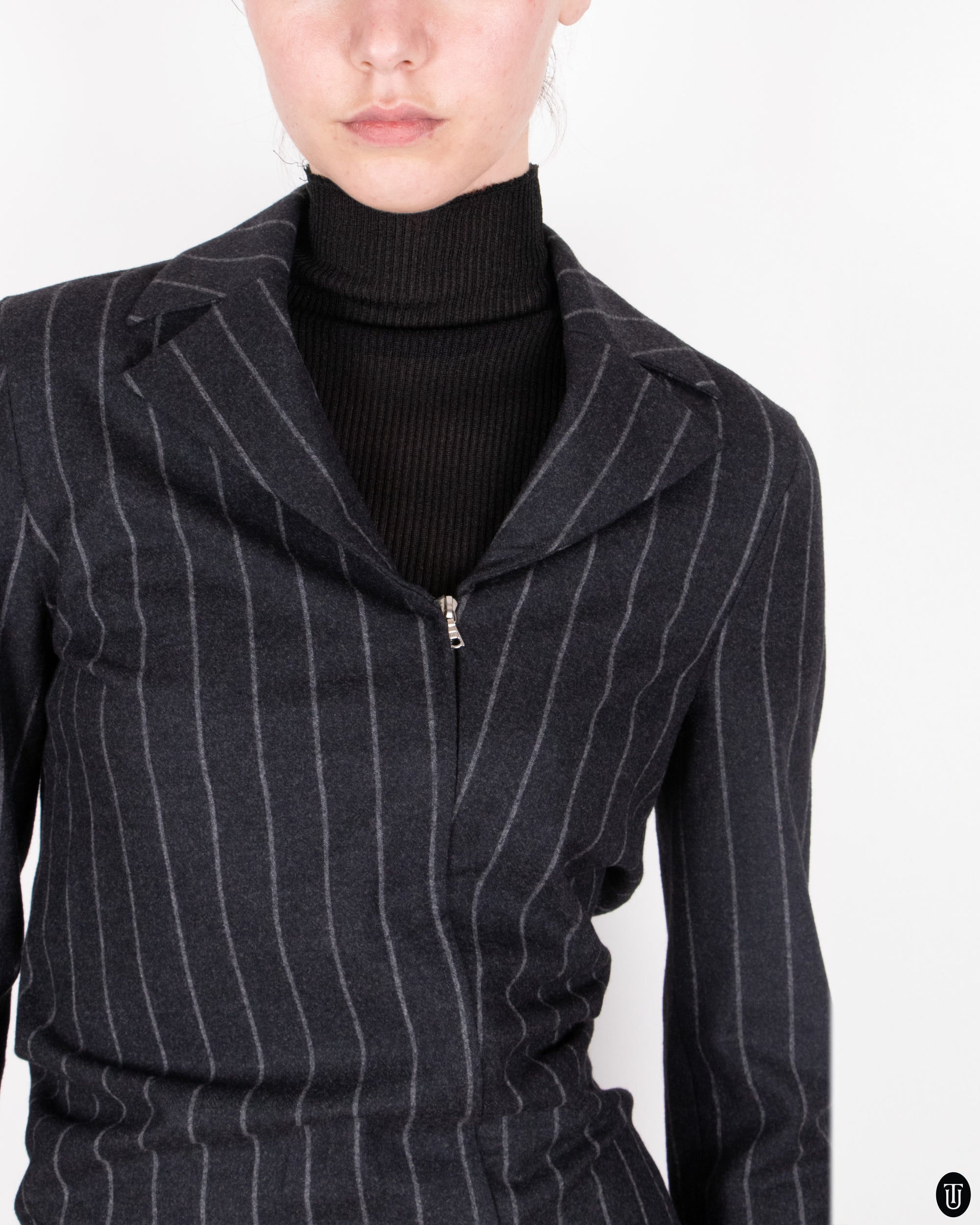 90s Gianfranco Ferre Two-Piece Pinstripe Suit XS