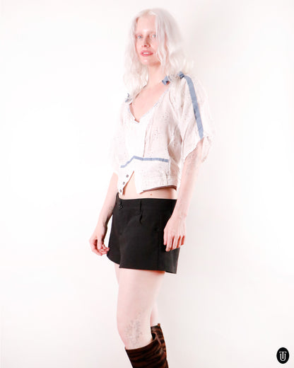 00's Marithé + François Girbaud Ramie Top XS