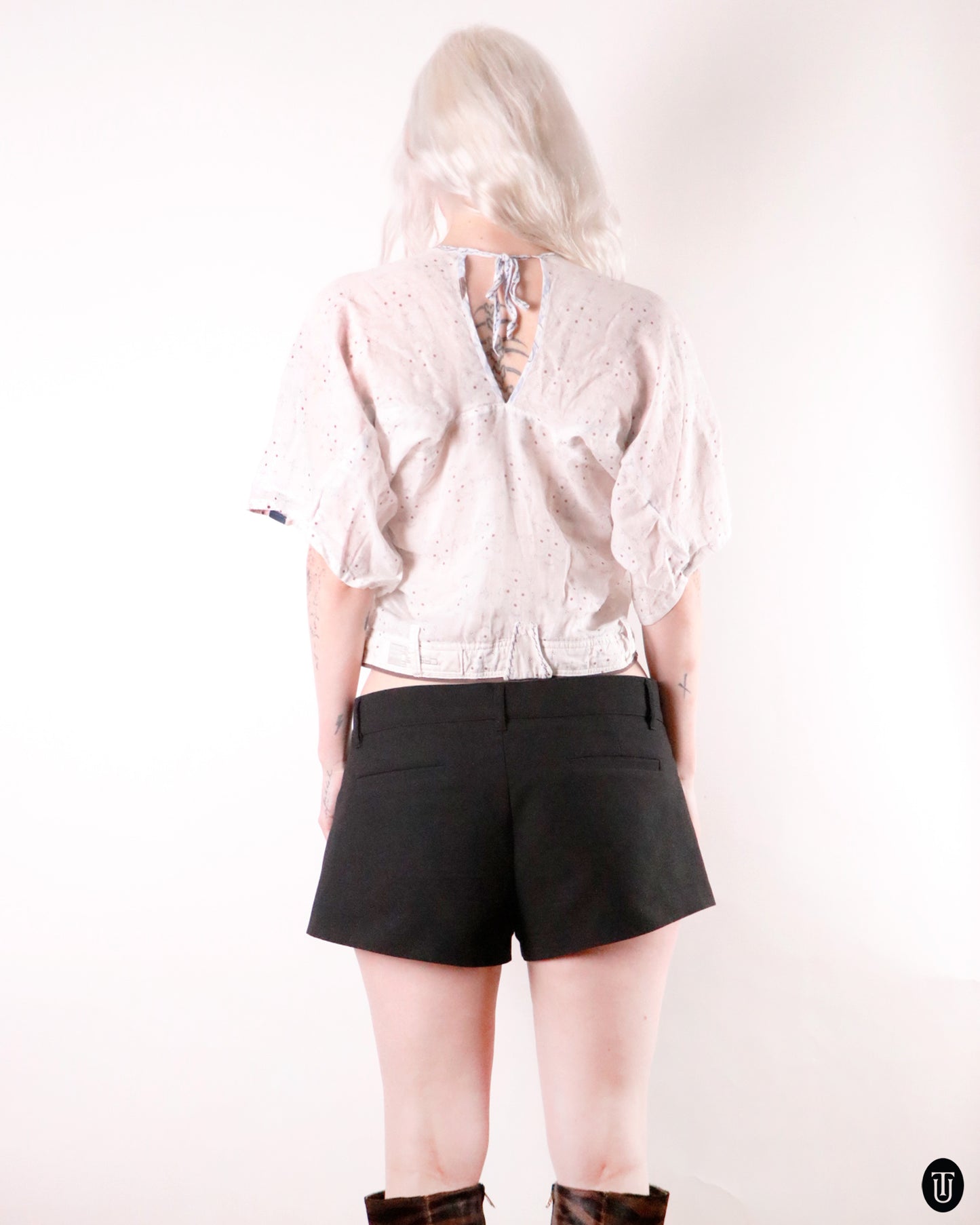 00's Marithé + François Girbaud Ramie Top XS