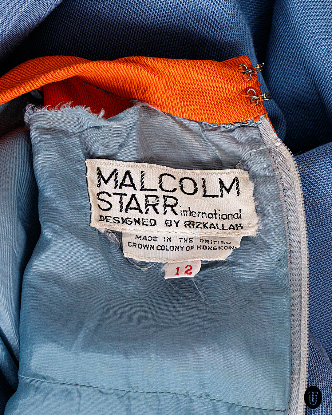 1970s Malcolm Starr Felt Appliqué Maxi Dress S