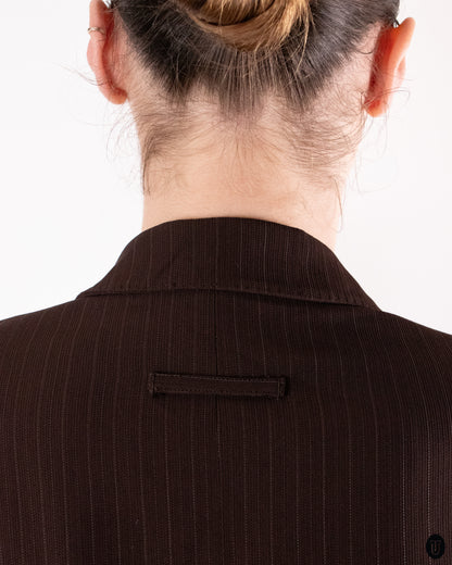 90's Jean Paul Gaultier Pinstripe Wool Blend Suit S
