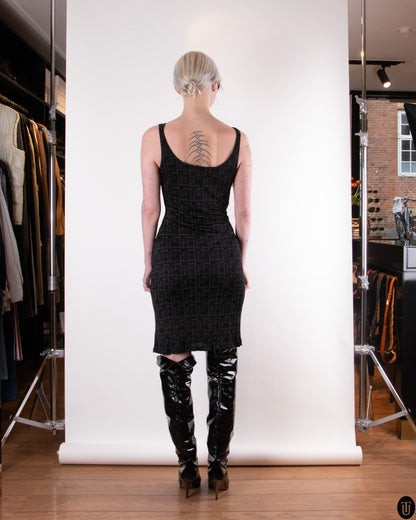 90's Jean Paul Gaultier Slinky Black Dress S
