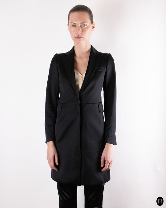 00's Costume National Long Black Blazer S