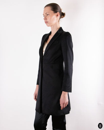 00's Costume National Long Black Blazer S