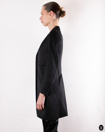 00's Costume National Long Black Blazer S