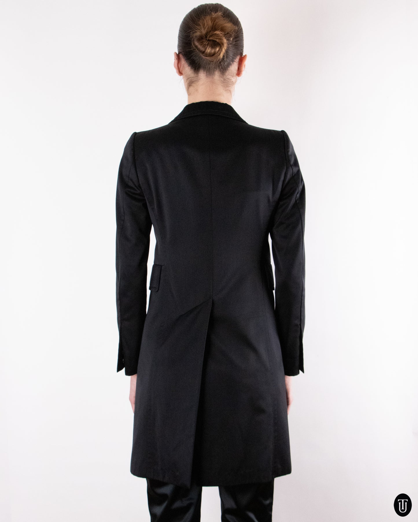 00's Costume National Long Black Blazer S