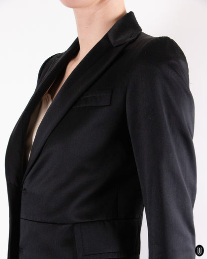 00's Costume National Long Black Blazer S