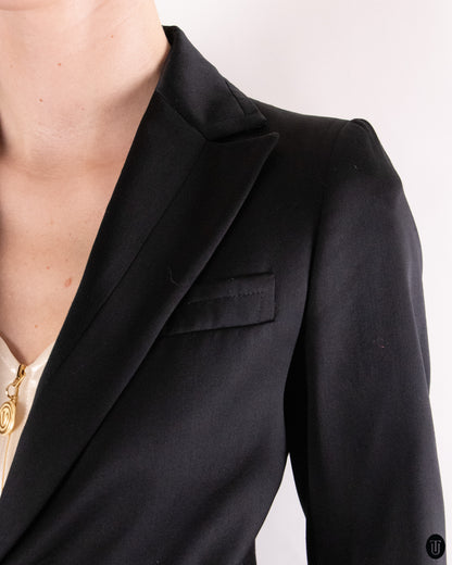 00's Costume National Long Black Blazer S