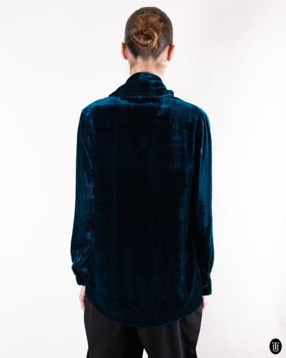 90's Romeo Gigli Petrol Blue Shirt M