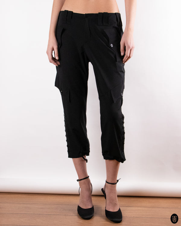00's Jean Paul Gaultier Low-waisted Wool-blend Trousers L