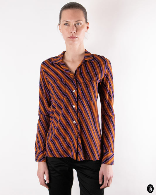90's Romeo Gigli Striped Shirt M
