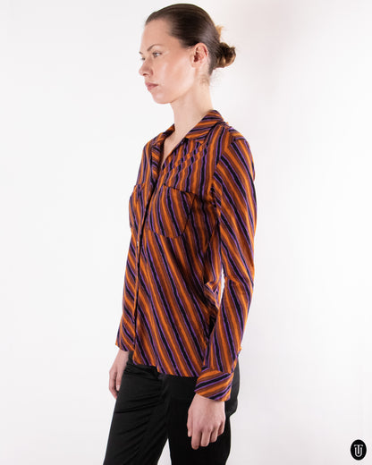 90's Romeo Gigli Striped Shirt M