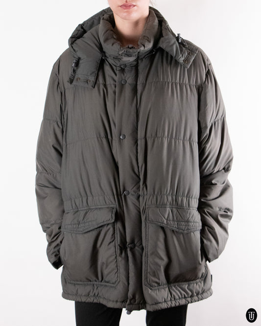 00's Moncler Dark Taupe Duvet Jacket L