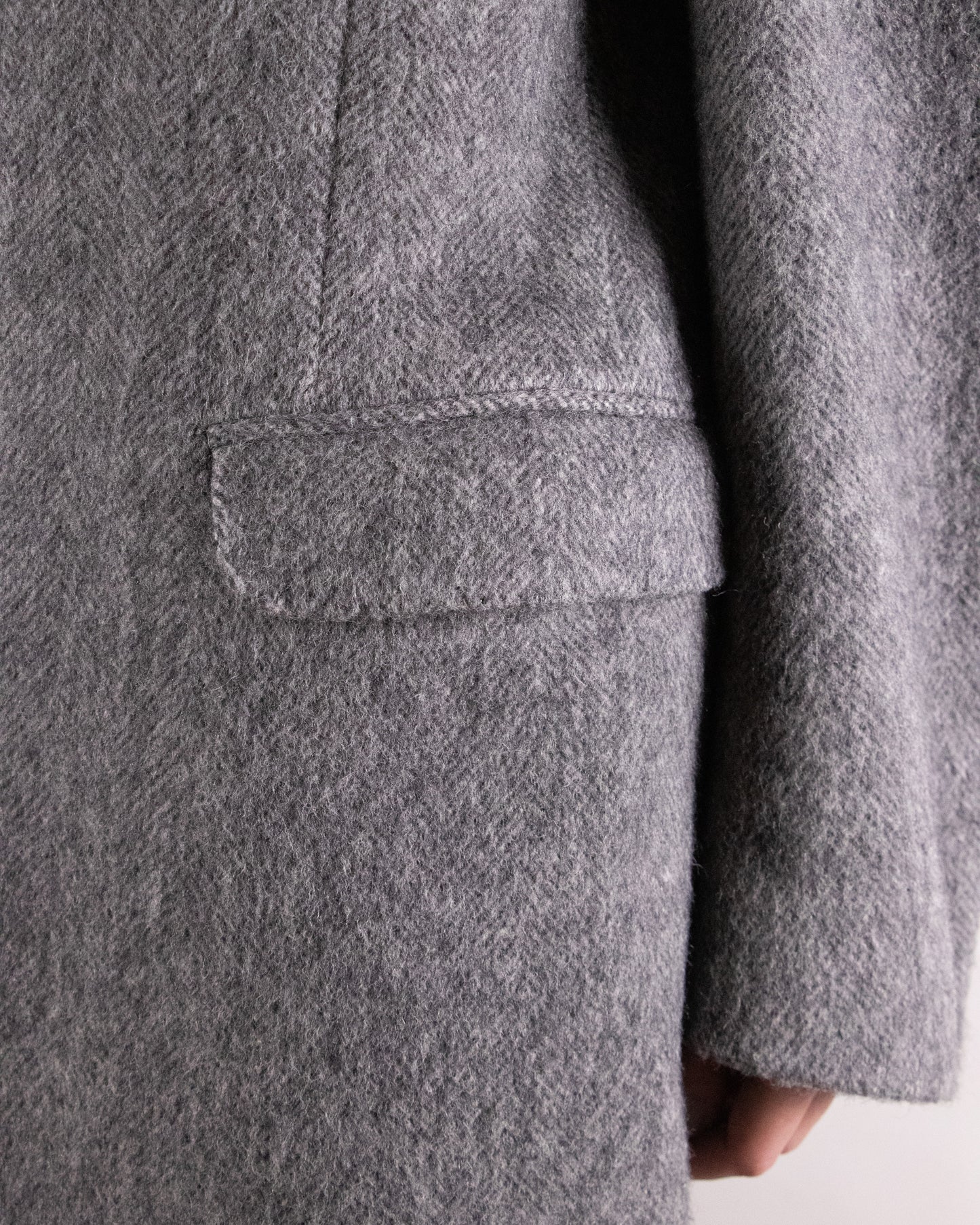 00's Italian Gray Wool Coat