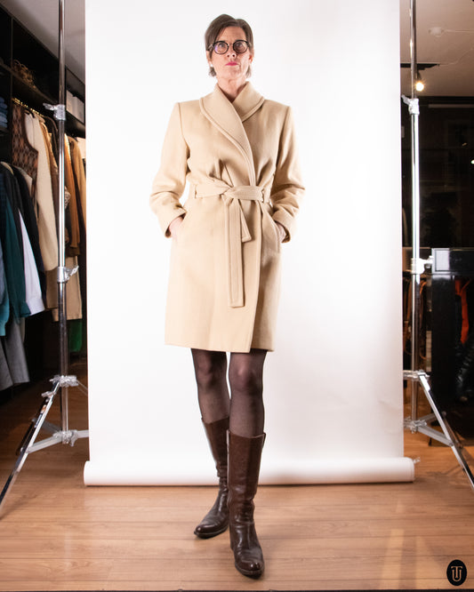 70's Yves Saint Laurent Cashmere & Wool Coat M