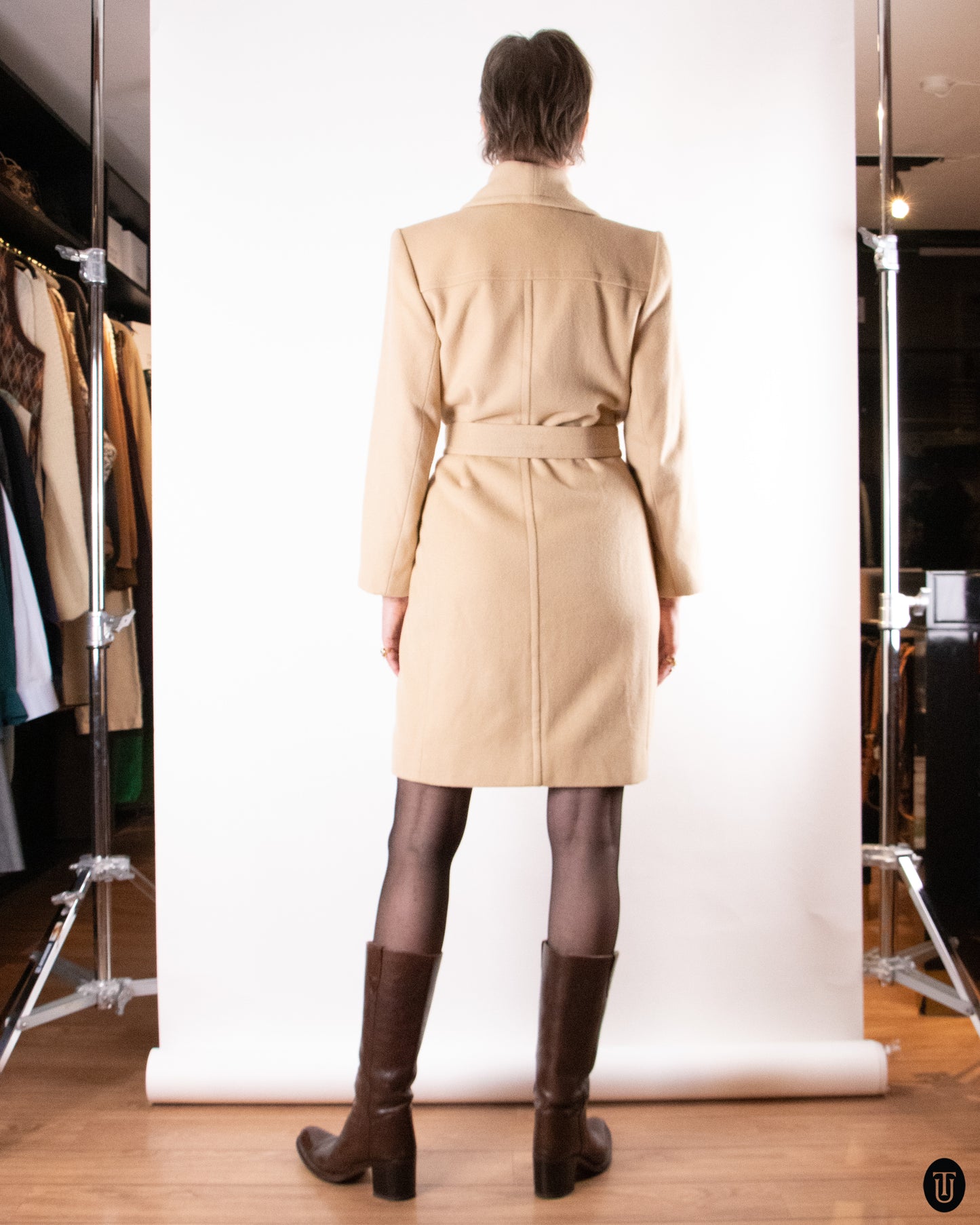 70's Yves Saint Laurent Cashmere & Wool Coat M